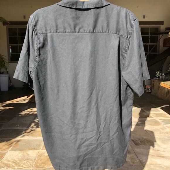 ISLAND REPUBLIC BLACK SILK HAWAIIAN MENS SHIRT M - Picture 5 of 7